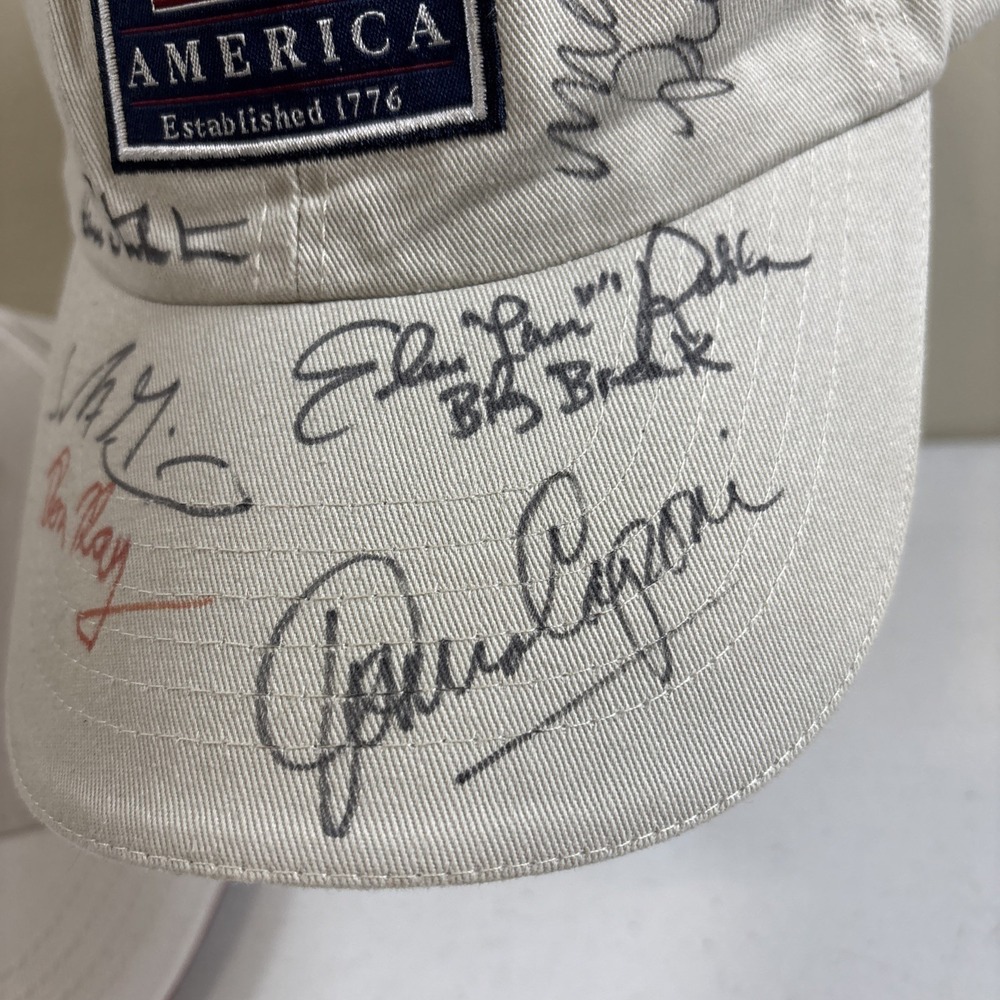 Stockton Golf & America Hat With Autographed Signatures Of NCAA Women Golfers - Picture 4 of 9